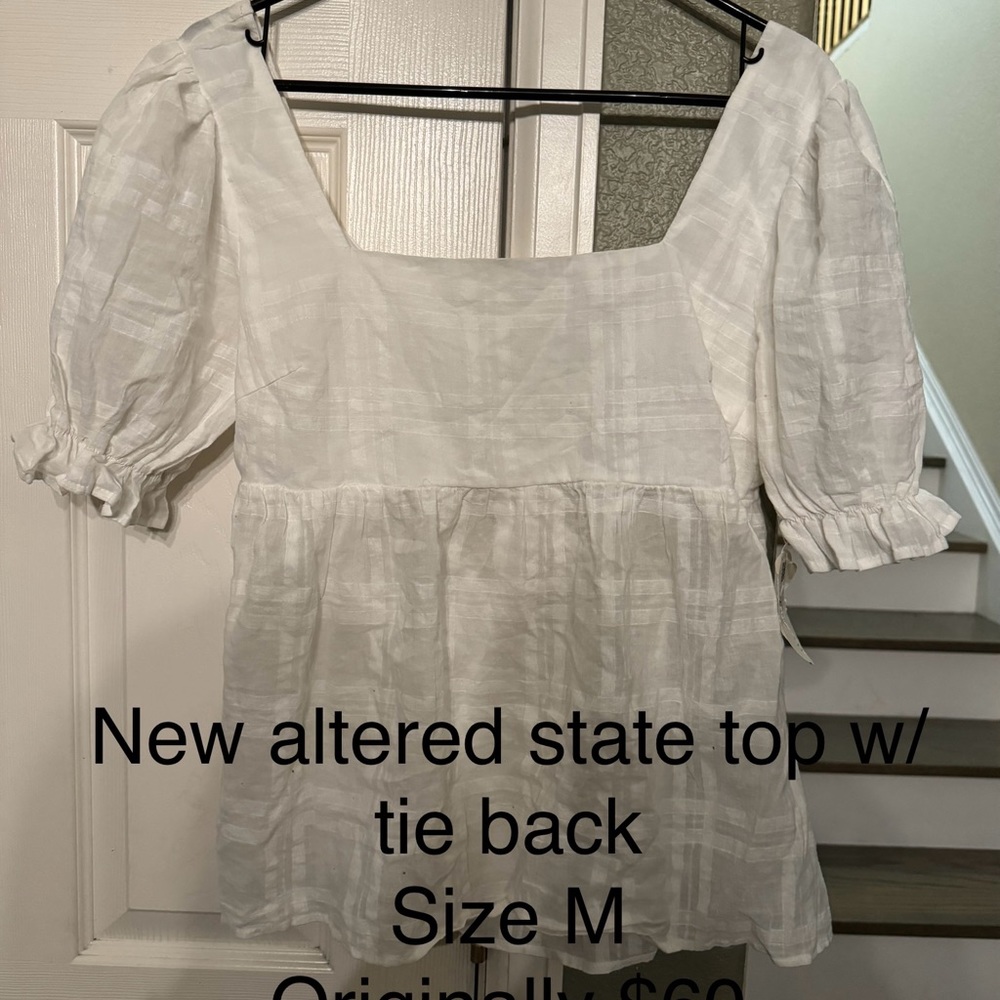 Alter’d State Blouse with open tie back